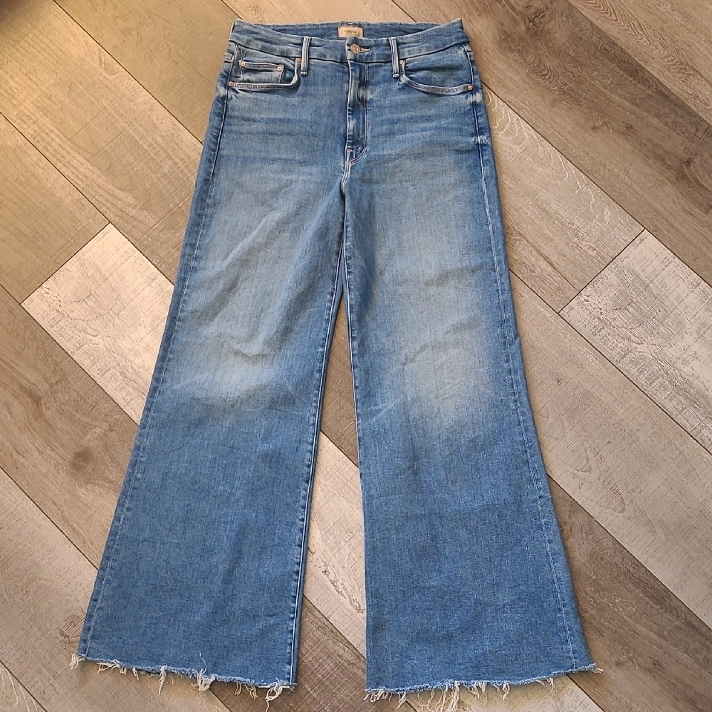 Women's Blue Wide-Leg Jeans